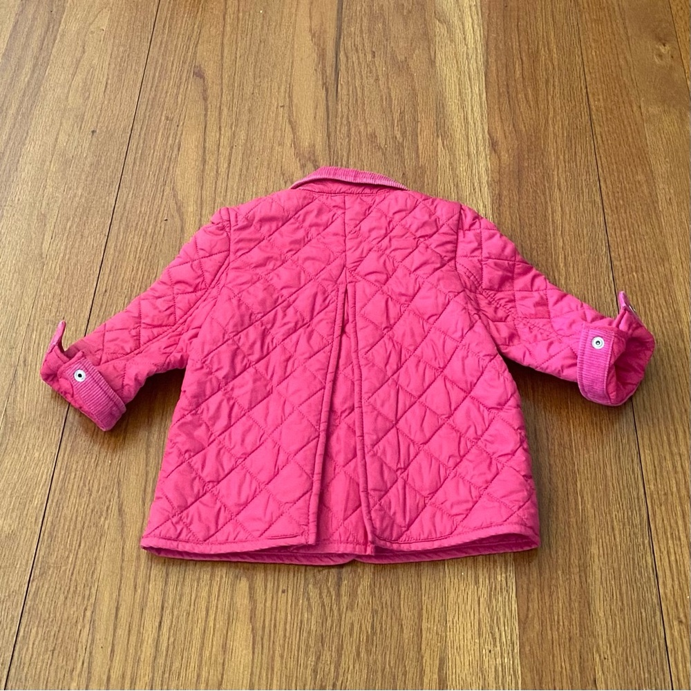 Ralph Lauren Pink Barn Puffer Jacket Quilted Design - Picture 5 of 6